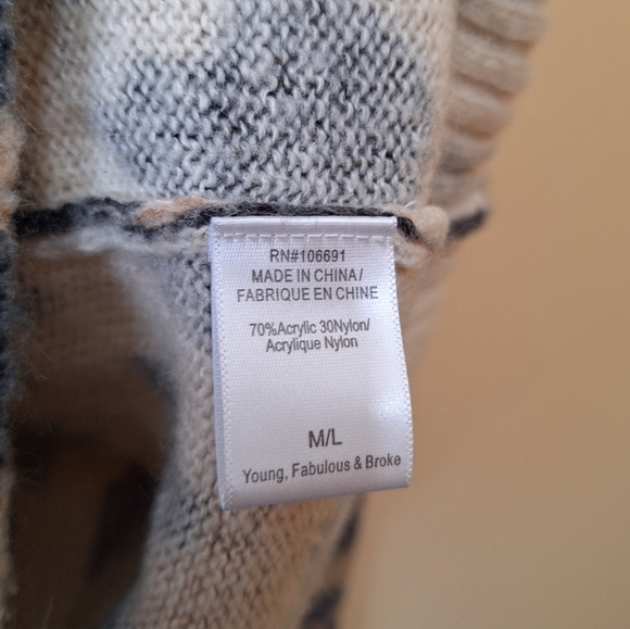 Young, Fabulous & Broke Animal Print Sweater - Picture 5 of 5